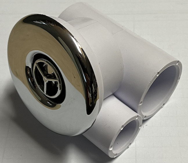 Whirlpoolduese Mini Rotierend 32-20mm Chrom