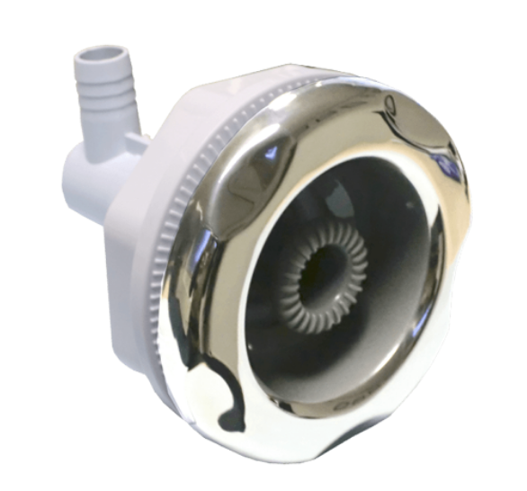 Whirlpooldüse Edelstahlblende Grey Maxi