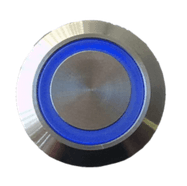 Edelstahlschalter mit blauer LED für die Lampe 257900