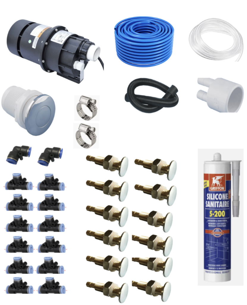 Whirlpool Luftsystem Bausatz Easy mit 12 Luftdüsen