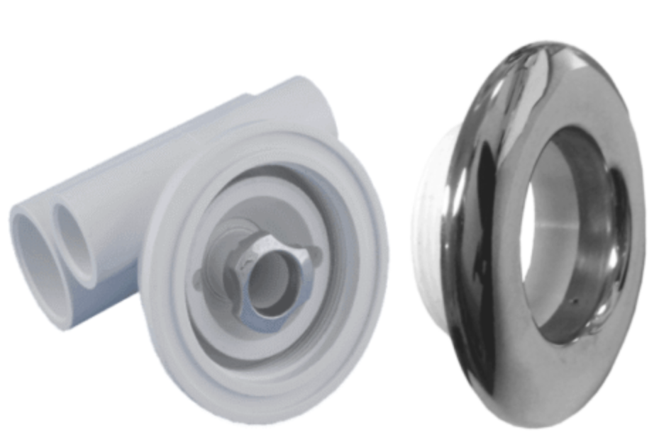 Maxi Jetdüse 32x20mm Komplett Chrom-abdeckung