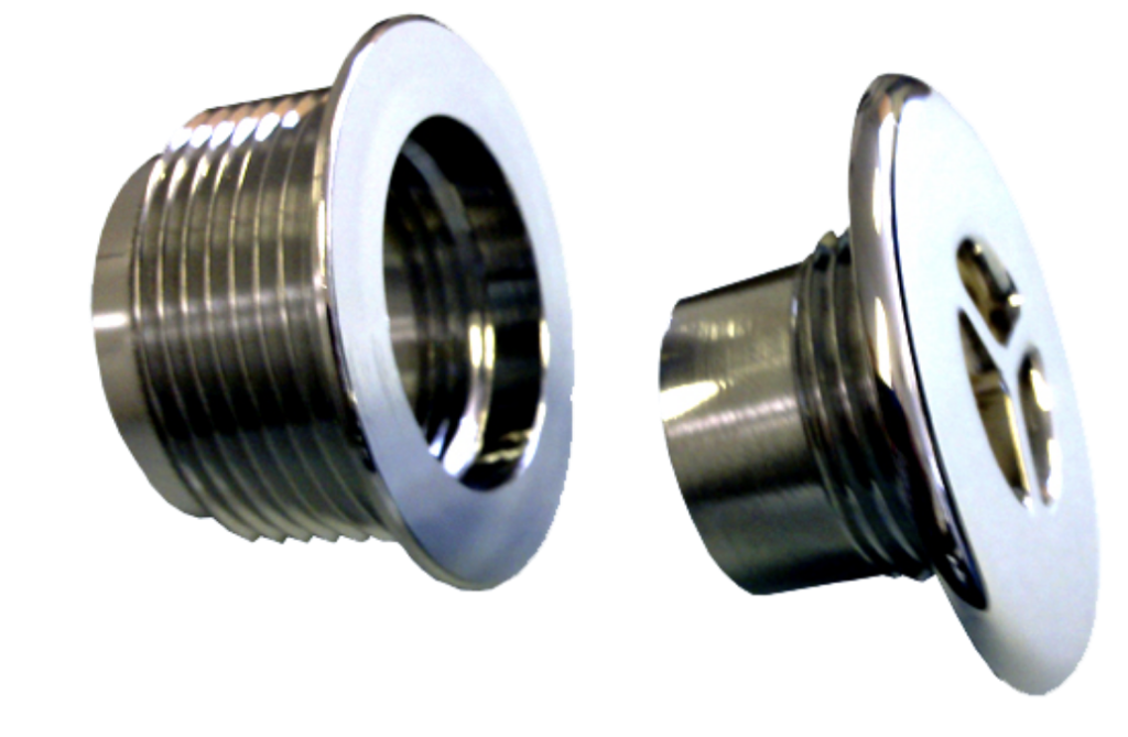 Mini Düsenkopf 67mm rotierend Metall verchromt