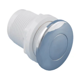 Pneumatiktaster Chrom, 45mm, Bohrung 42mm