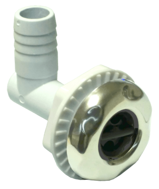 Whirlpooldüse Edelstahlblende Swirl Dark Micro