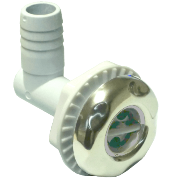 Whirlpooldüse Edelstahlblende Swirl Grey Micro 2er Set